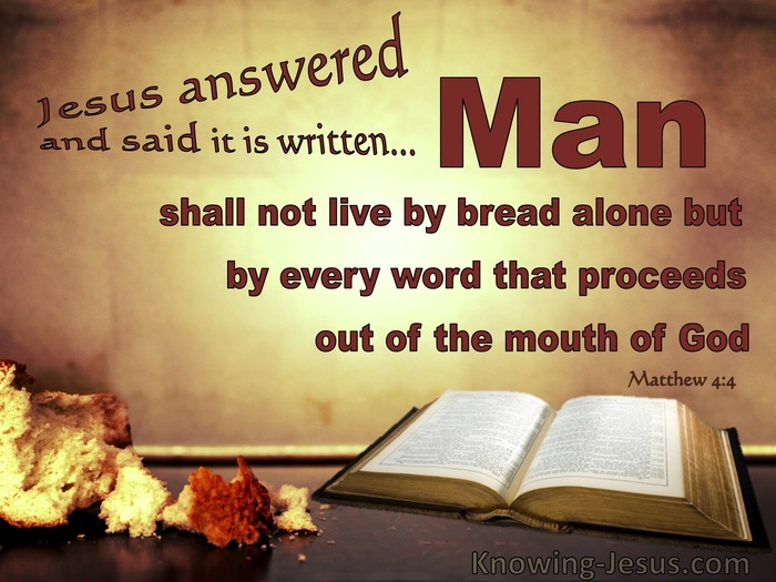 What Does Matthew 4 4 Mean 